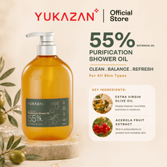 Yukazan 55% Purification Shower Oil (500ml)