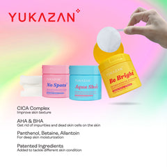 Yukazan POP! Be Bright Brightening Toner Pad 60'S / Soothing / pH Balancing / Skin care / Face / Moisturizing