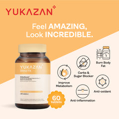 Yukazan Slimz Fit Natural Fat Burner and Slimming Supplement. Stay Slim, Burn Fat Naturally (60s)