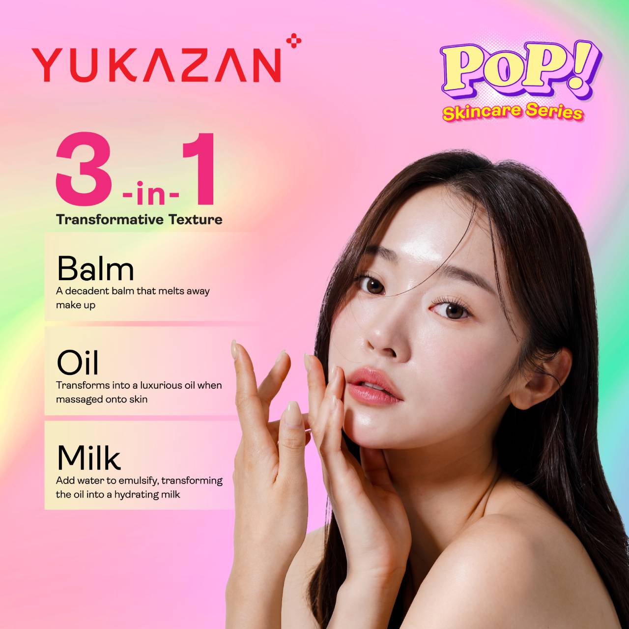 Yukazan POP! Glow Brightening Cleansing Balm Make Up Remover 50ml / Remove Waterproof Make Up / Cleanser