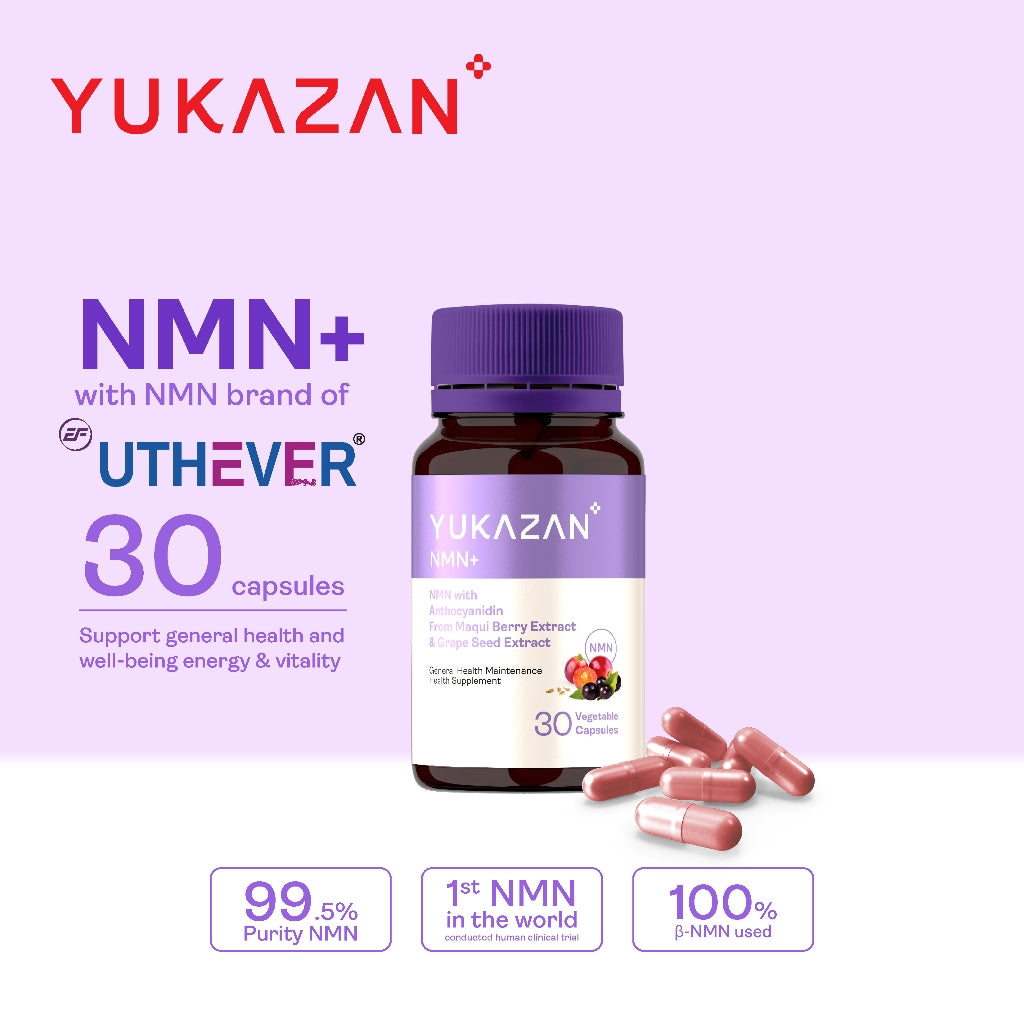Yukazan NMN+ 30's Energy Boost Anti Aging Supplement NAD+ / Support Cellular Repair
