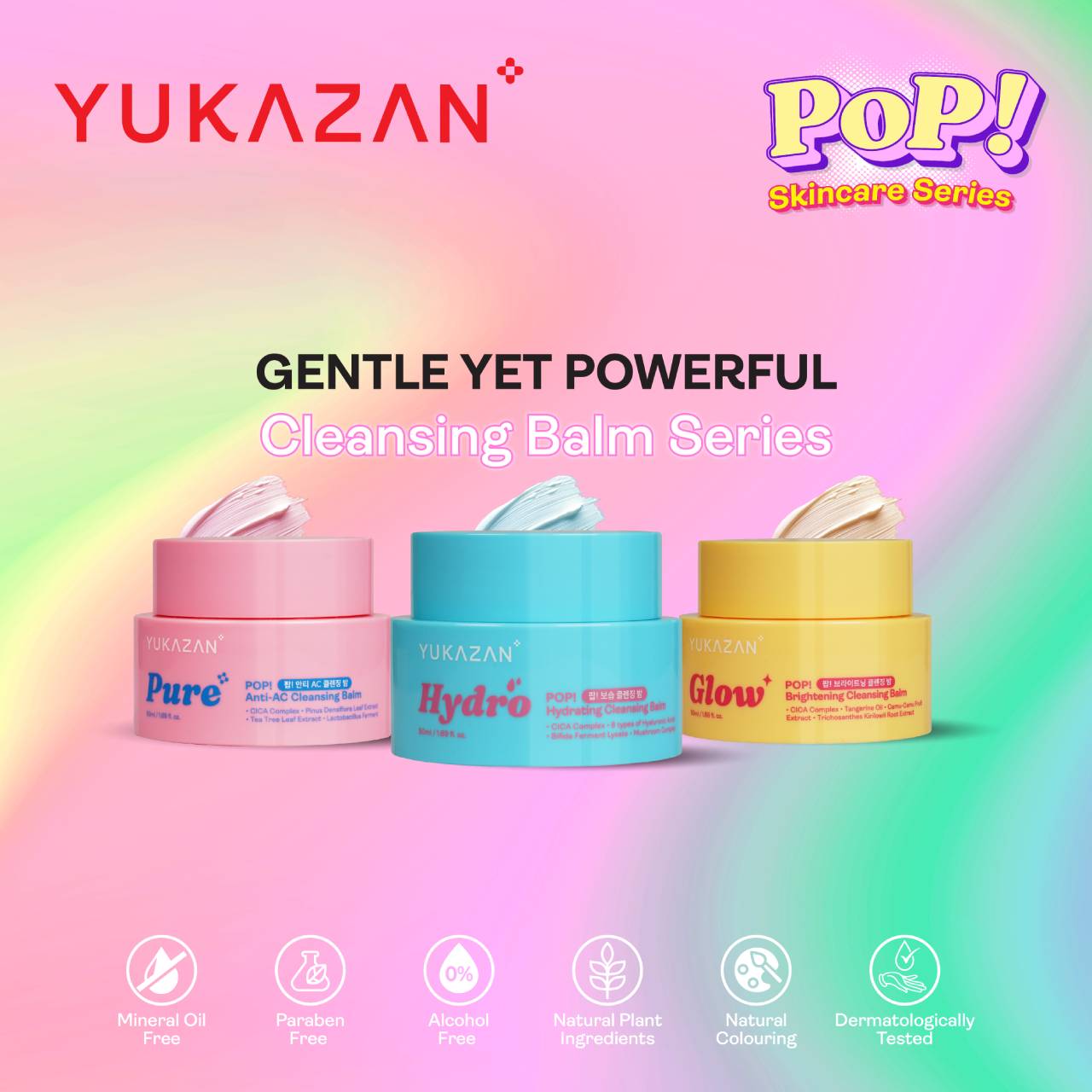 Yukazan POP! Hydro Hydrating Moisturizing Cleansing Balm Make Up Remover 50ml / Remove Waterproof Make Up / Cleanser