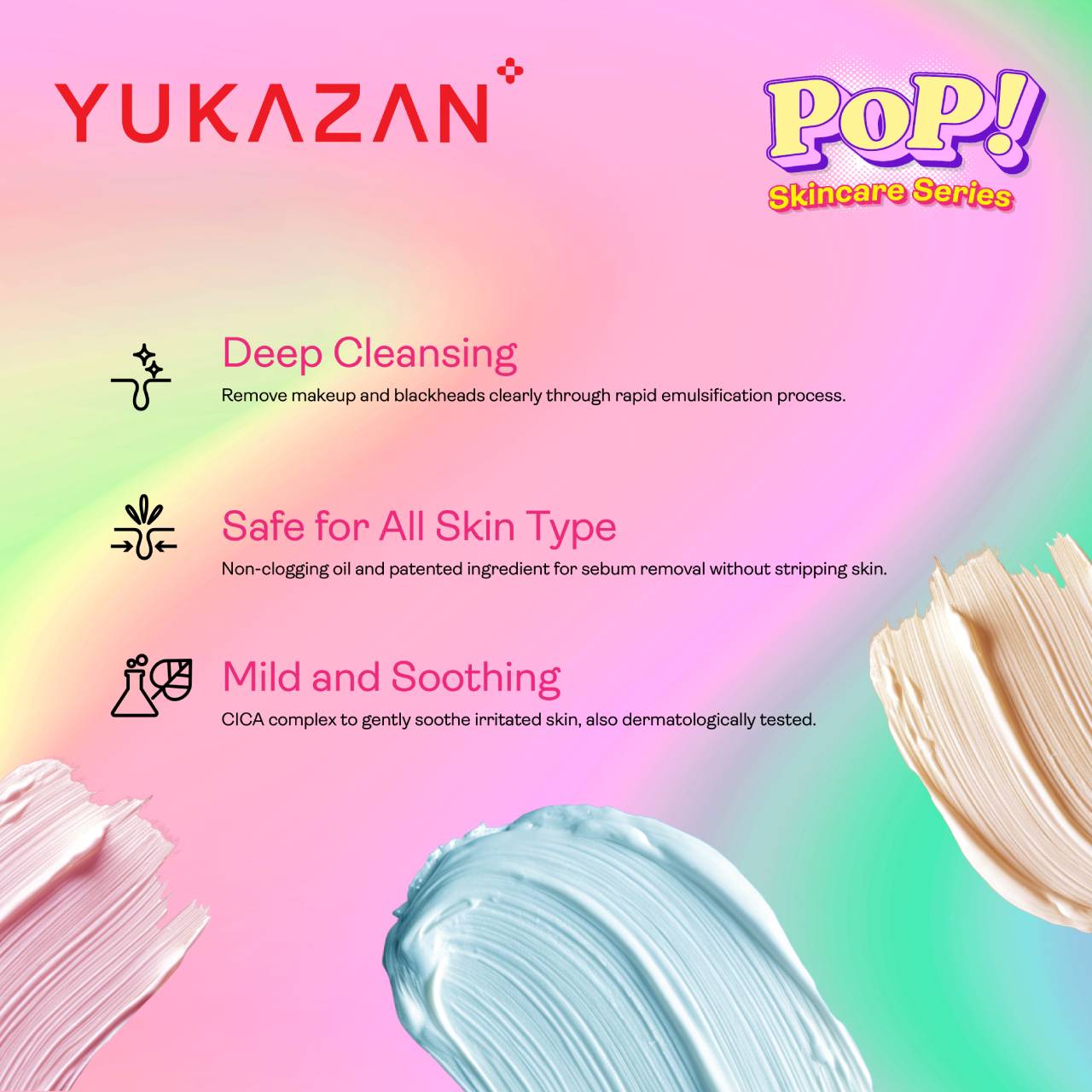 Yukazan POP! Pure Anti Acne Cleansing Balm Make Up Remover 50ml / Remove Waterproof Make Up / Cleanser